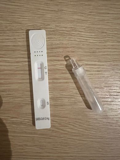 Sara's self-test was negative.