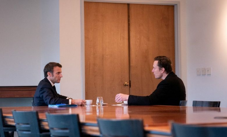 Le président français Emmanuel Macron et Elon Musk se rencontrent à la Nouvelle-Orléans