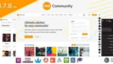 OneCommunity v3.7.8 - Free BuddyPress Membership Theme