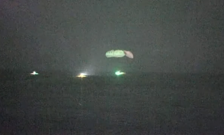 SpaceX Crew Dragon makes first night splashdown with American astronauts since Apollo