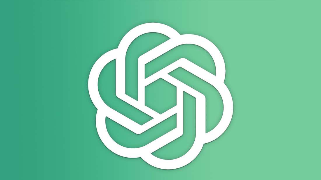 OpenAI logo on a green background